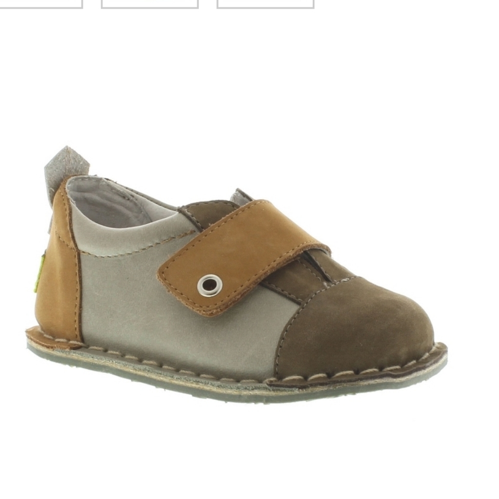 pipit Toddler Jack Suede Shoes in Brown/Stone Size 7